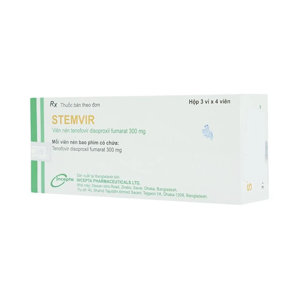 Hình ảnh Thuốc Stemvir Incepta hỗ trợ điều trị nhiễm HIV-1 (3 vỉ x 4 viên)