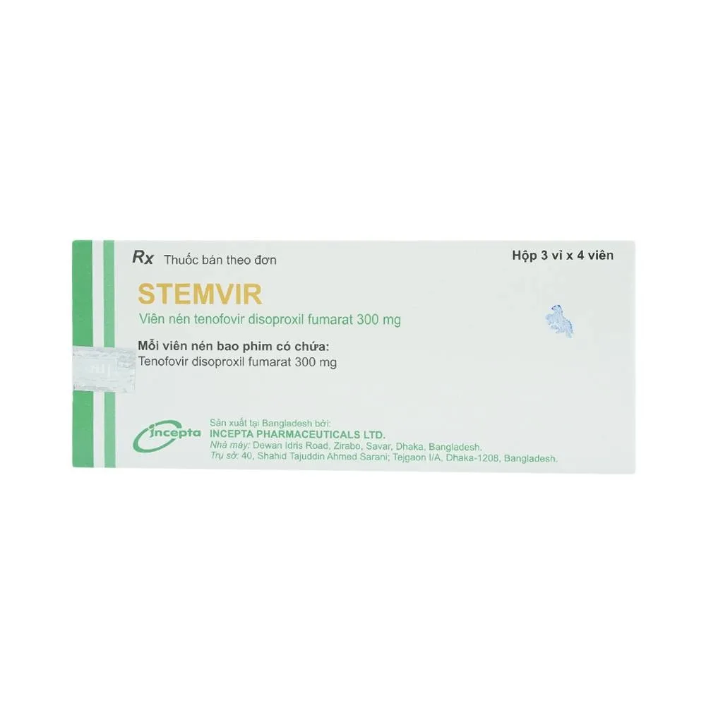Hình ảnh Thuốc Stemvir Incepta hỗ trợ điều trị nhiễm HIV-1 (3 vỉ x 4 viên)