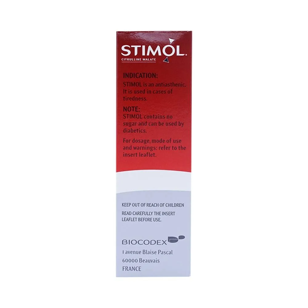 Hình ảnh Siro Stimol Biocodex dùng trong các trường hợp mệt mỏi, suy nhược (18 gói x 10ml)