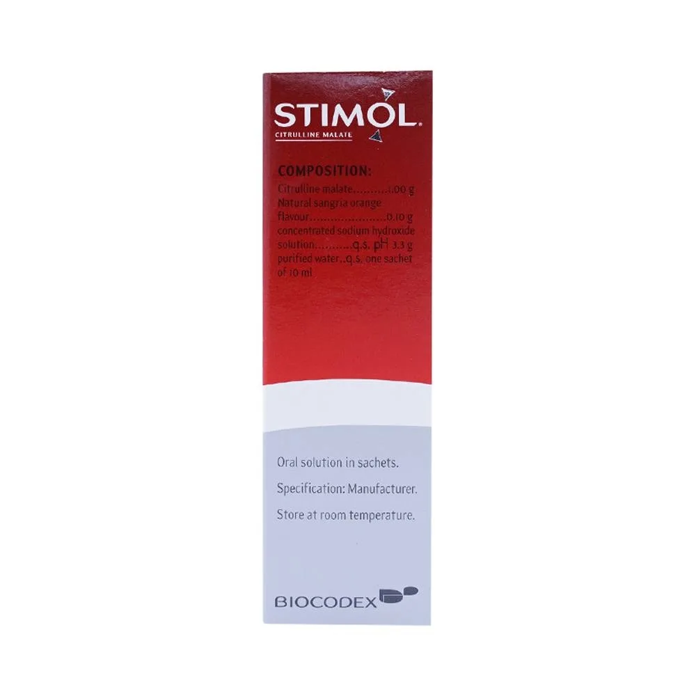 Hình ảnh Siro Stimol Biocodex dùng trong các trường hợp mệt mỏi, suy nhược (18 gói x 10ml)