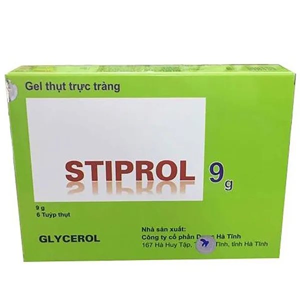 Hình ảnh Gel thụt trực tràng Stiprol 9g Hadiphar điều trị táo bón (6 tuýp)