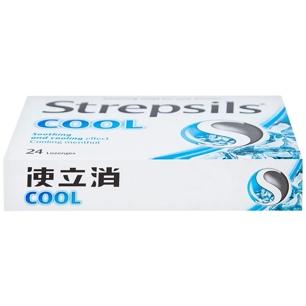 Hình ảnh Viên ngậm Strepsils Cool Reckitt Benckiser điều trị viêm họng (2 vỉ x 12 viên)