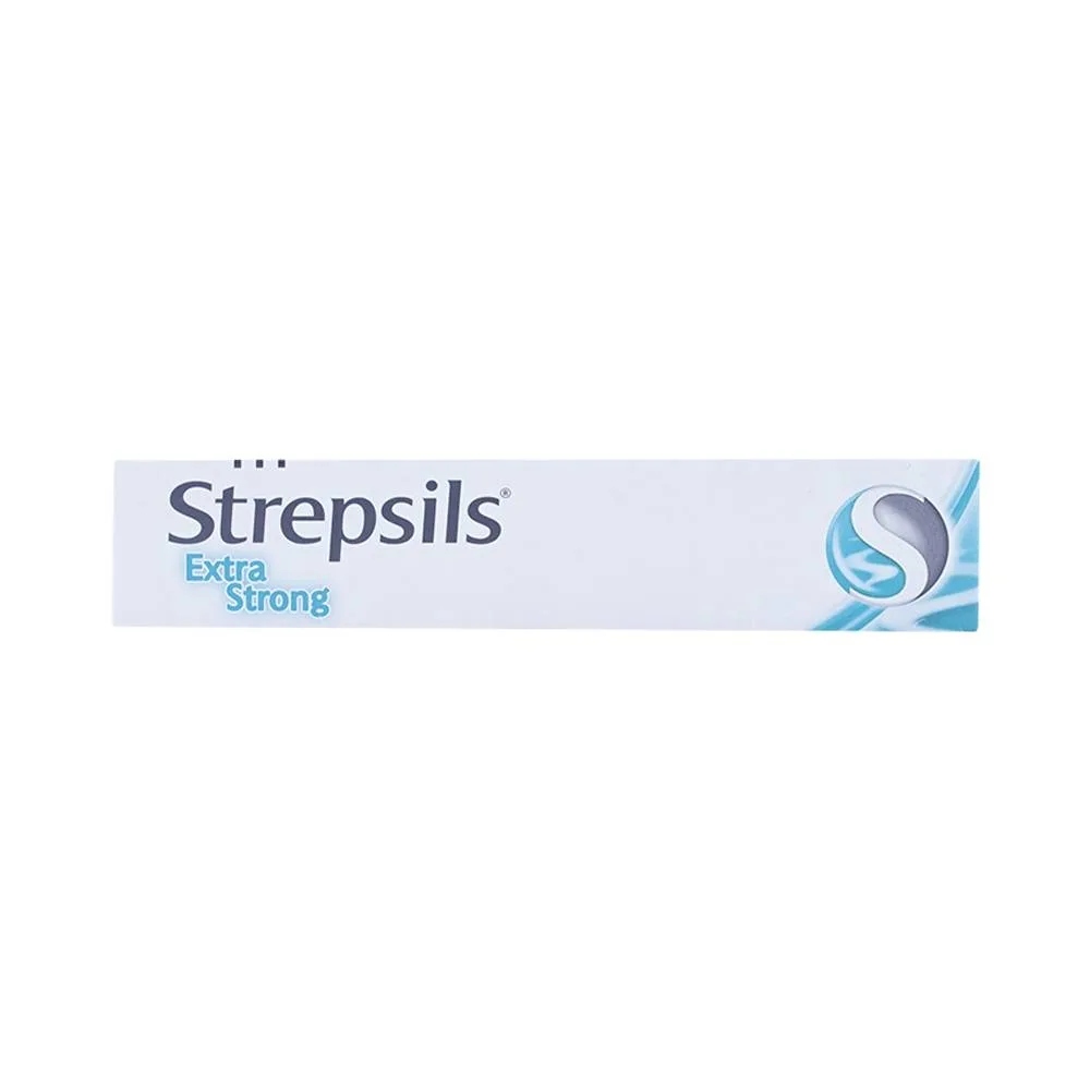 Hình ảnh Viên ngậm Strepsils Extra Strong Reckitt Benckiser kháng khuẩn để làm giảm đau họng (2 vỉ x 12 viên)