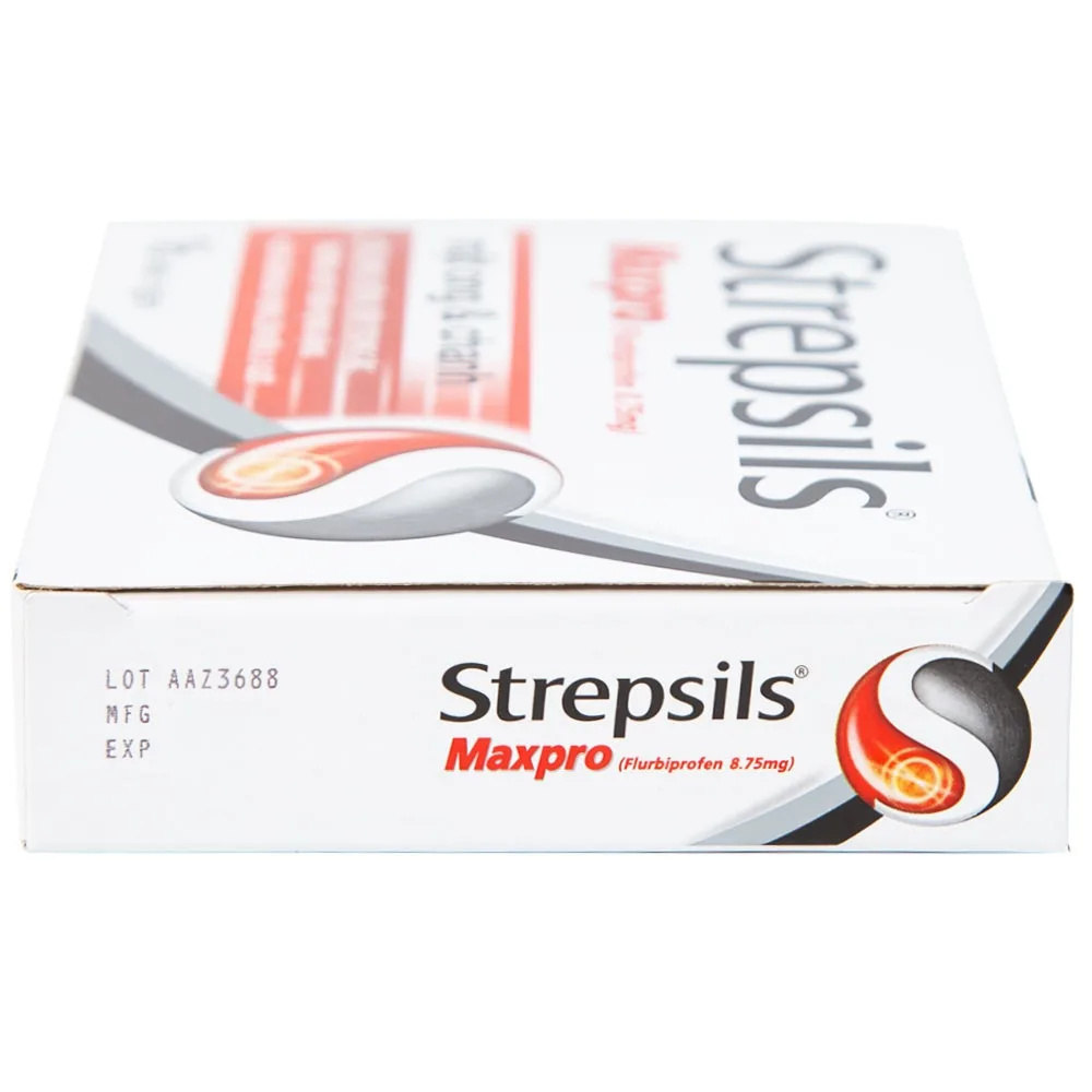 Hình ảnh Viên ngậm Strepsils Maxpro mật ong & chanh chống viêm, làm giảm đau họng (2 vỉ x 8 viên)