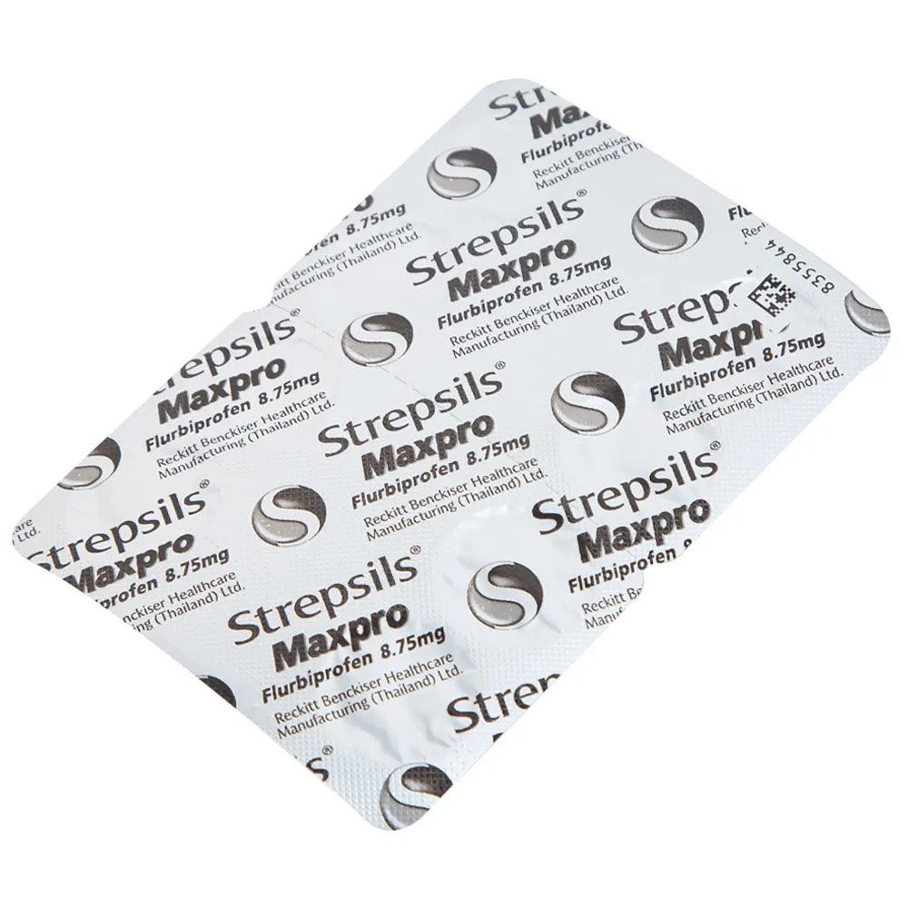Hình ảnh Viên ngậm Strepsils Maxpro mật ong & chanh chống viêm, làm giảm đau họng (2 vỉ x 8 viên)