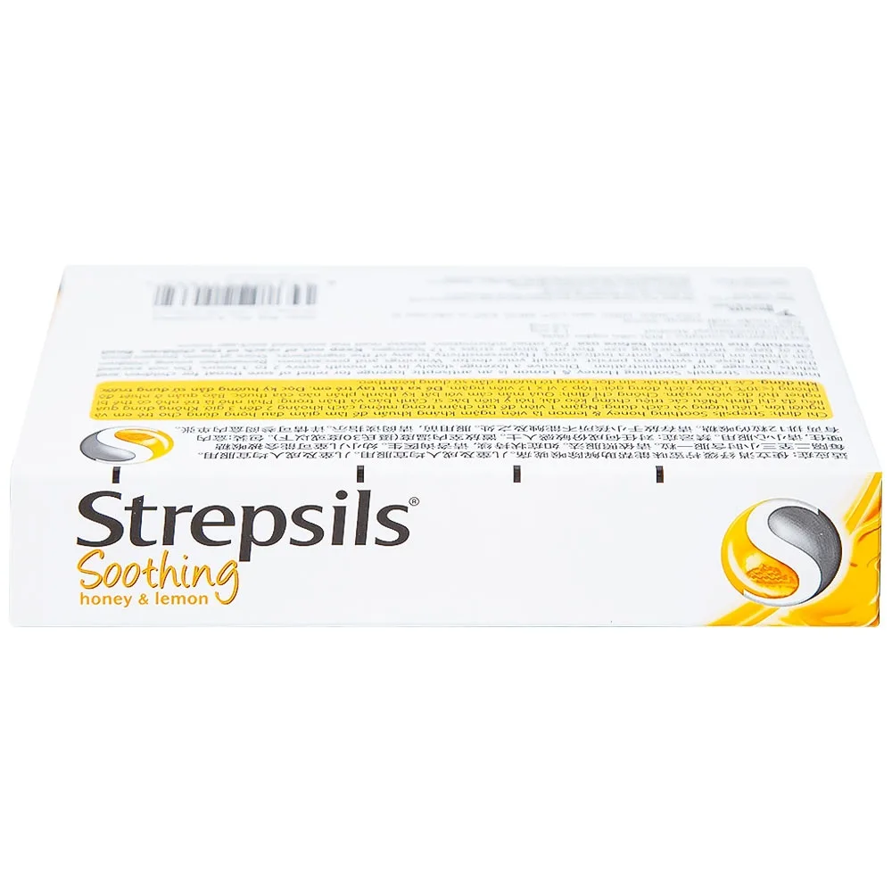 Hình ảnh Viên ngậm Strepsils Soothing mật ong & chanh giảm đau họng (2 vỉ x 12 viên)
