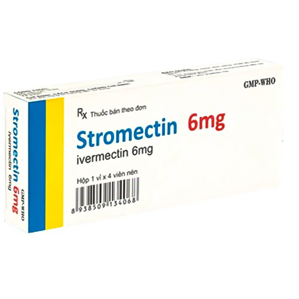 Hình ảnh Thuốc Stromectin 6mg Usarich Pharm điều trị các bệnh giun (4 viên)