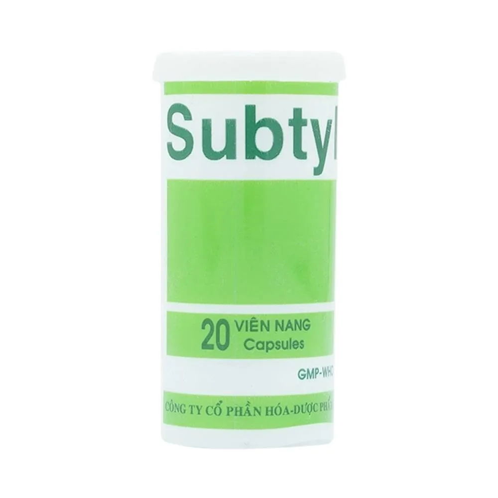 Hình ảnh Thuốc Subtyl Mekophar điều trị tiêu chảy, viêm ruột (20 viên)