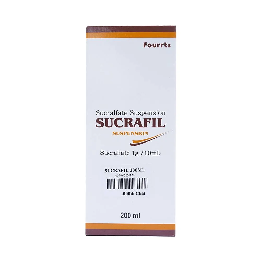 Hình ảnh Hỗn dịch Sucrafil Fourts điều trị viêm khớp, trào ngược dạ dày thực quản (200ml) 