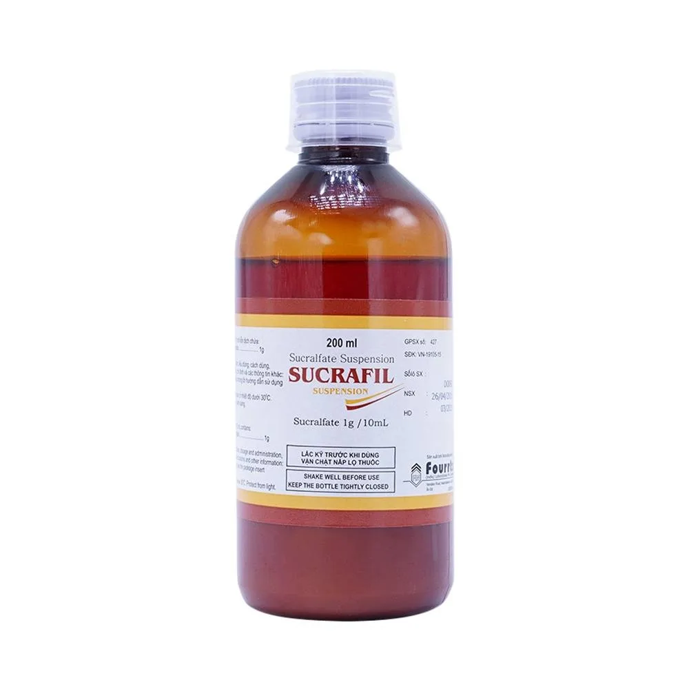 Hình ảnh Hỗn dịch Sucrafil Fourts điều trị viêm khớp, trào ngược dạ dày thực quản (200ml) 