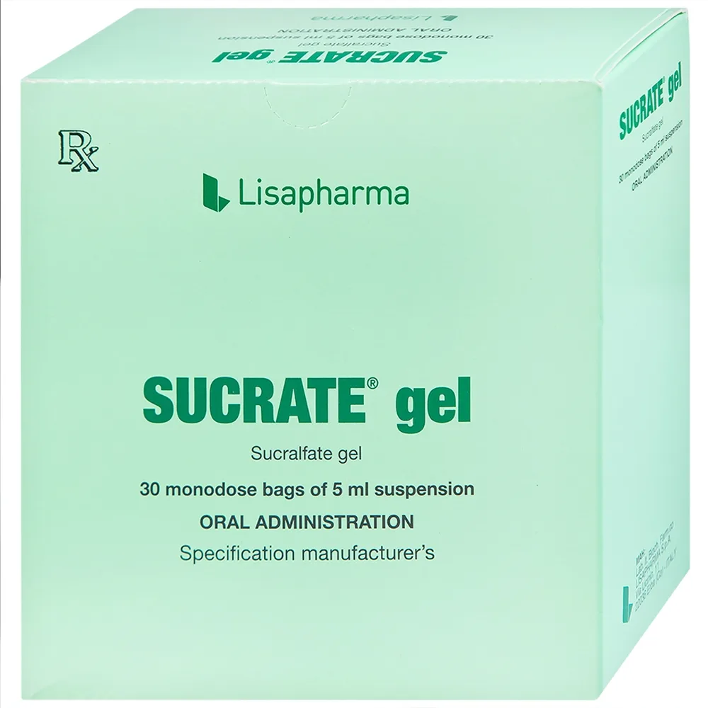 Hình ảnh Hỗn dịch Sucrate Gel Istituto Biochimico Italiano điều trị loét dạ dày - tá tràng (30 gói x 5ml)