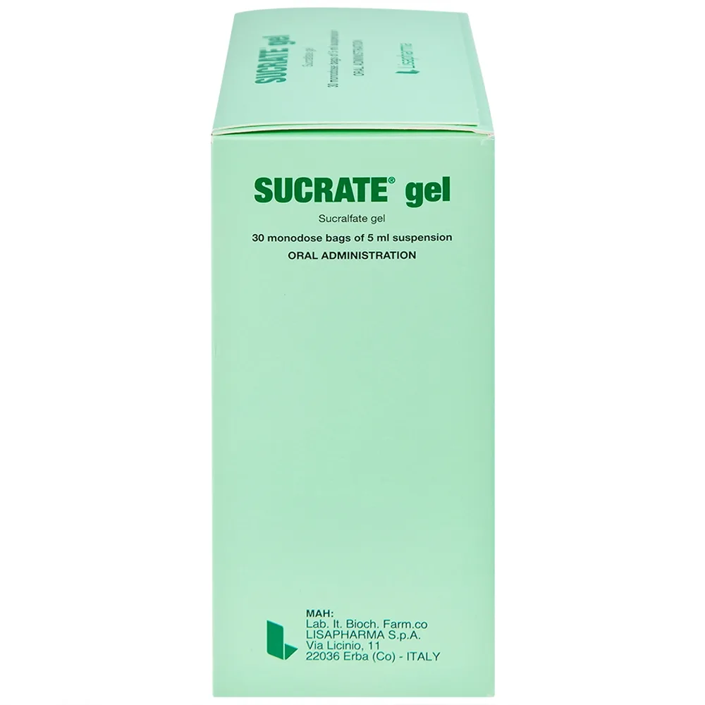 Hình ảnh Hỗn dịch Sucrate Gel Istituto Biochimico Italiano điều trị loét dạ dày - tá tràng (30 gói x 5ml)