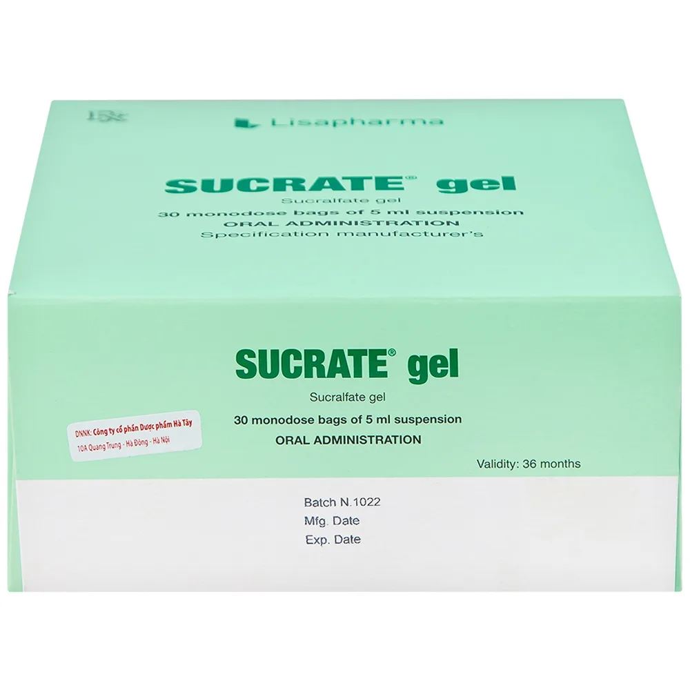 Hình ảnh Hỗn dịch Sucrate Gel Istituto Biochimico Italiano điều trị loét dạ dày - tá tràng (30 gói x 5ml)