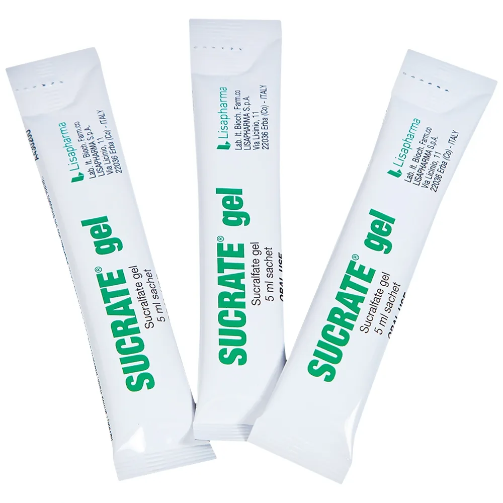 Hình ảnh Hỗn dịch Sucrate Gel Istituto Biochimico Italiano điều trị loét dạ dày - tá tràng (30 gói x 5ml)