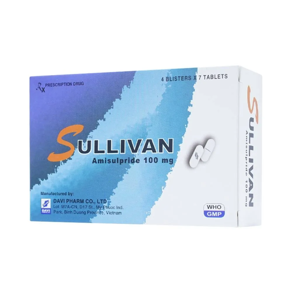 Hình ảnh Thuốc Sullivan Davipharm điều trị bệnh tâm thần phân liệt (4 vỉ x 7 viên)