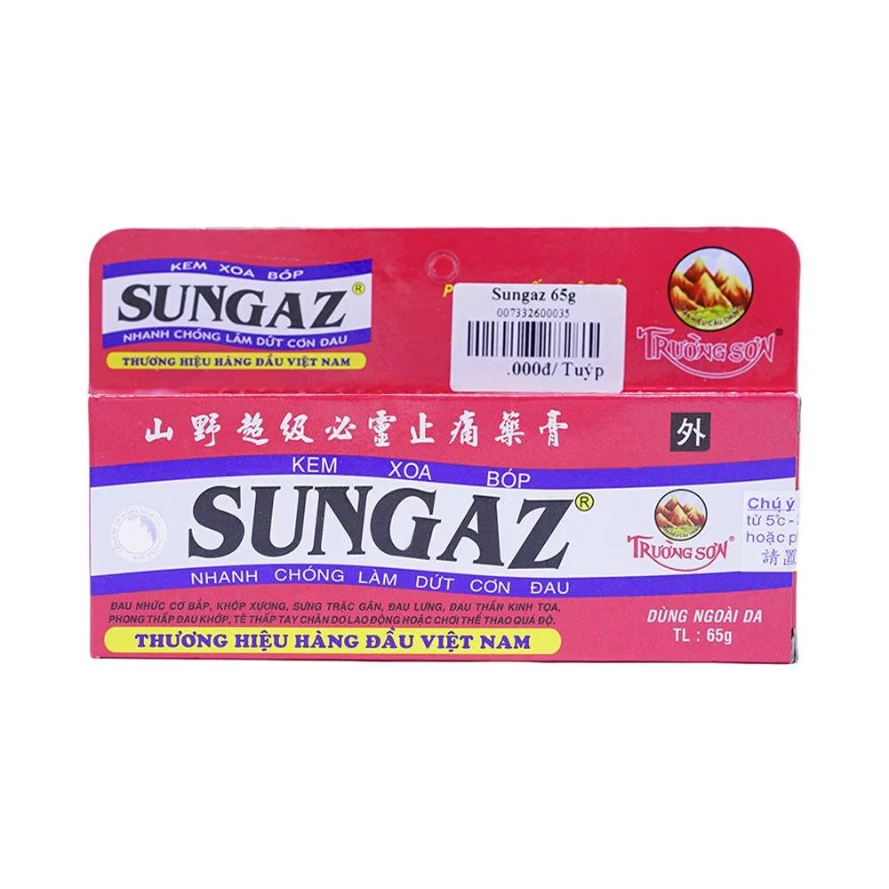 Hình ảnh Kem xoa bóp Sungaz Trường Sơn điều trị phong thấp lâu năm (65g)
