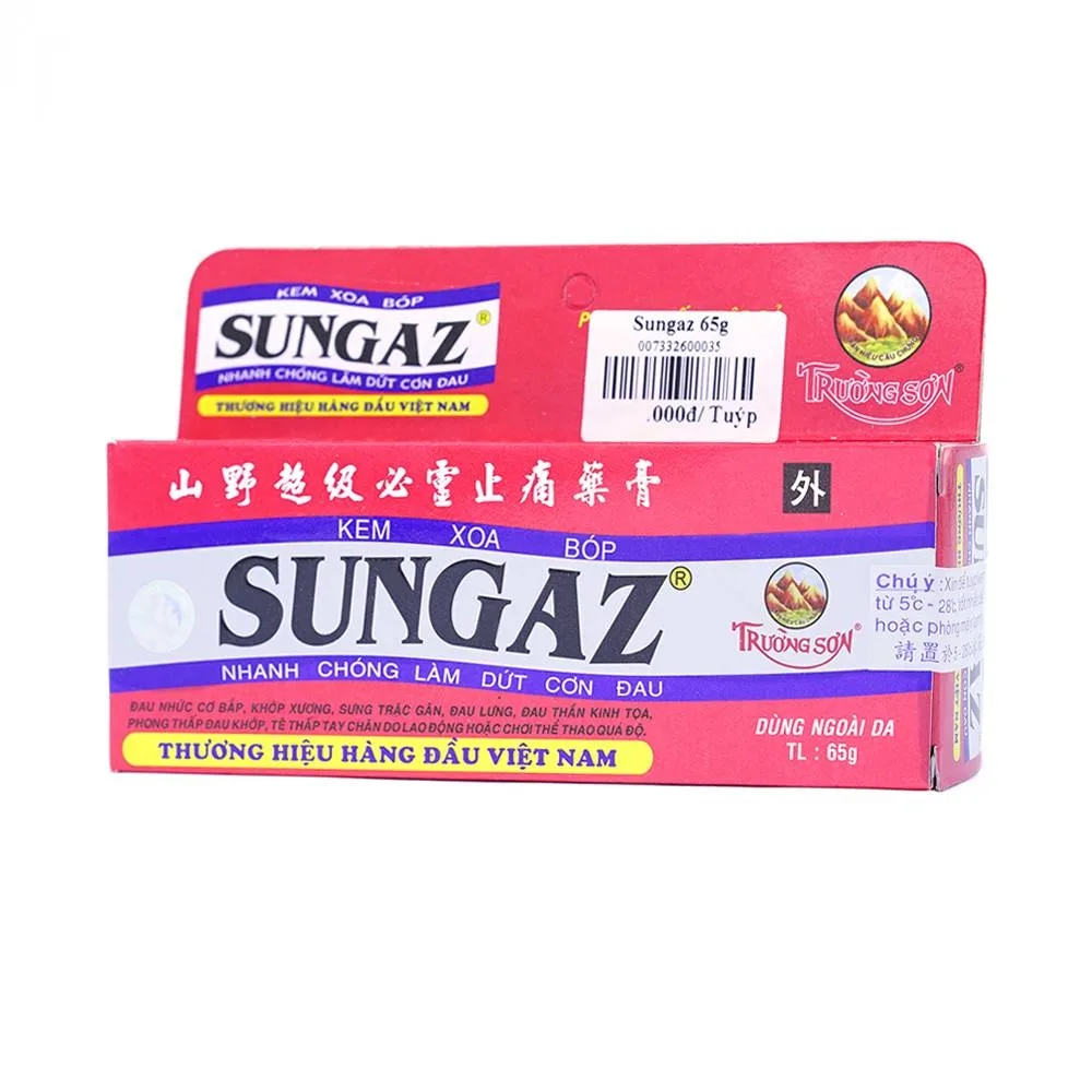 Hình ảnh Kem xoa bóp Sungaz Trường Sơn điều trị phong thấp lâu năm (65g)