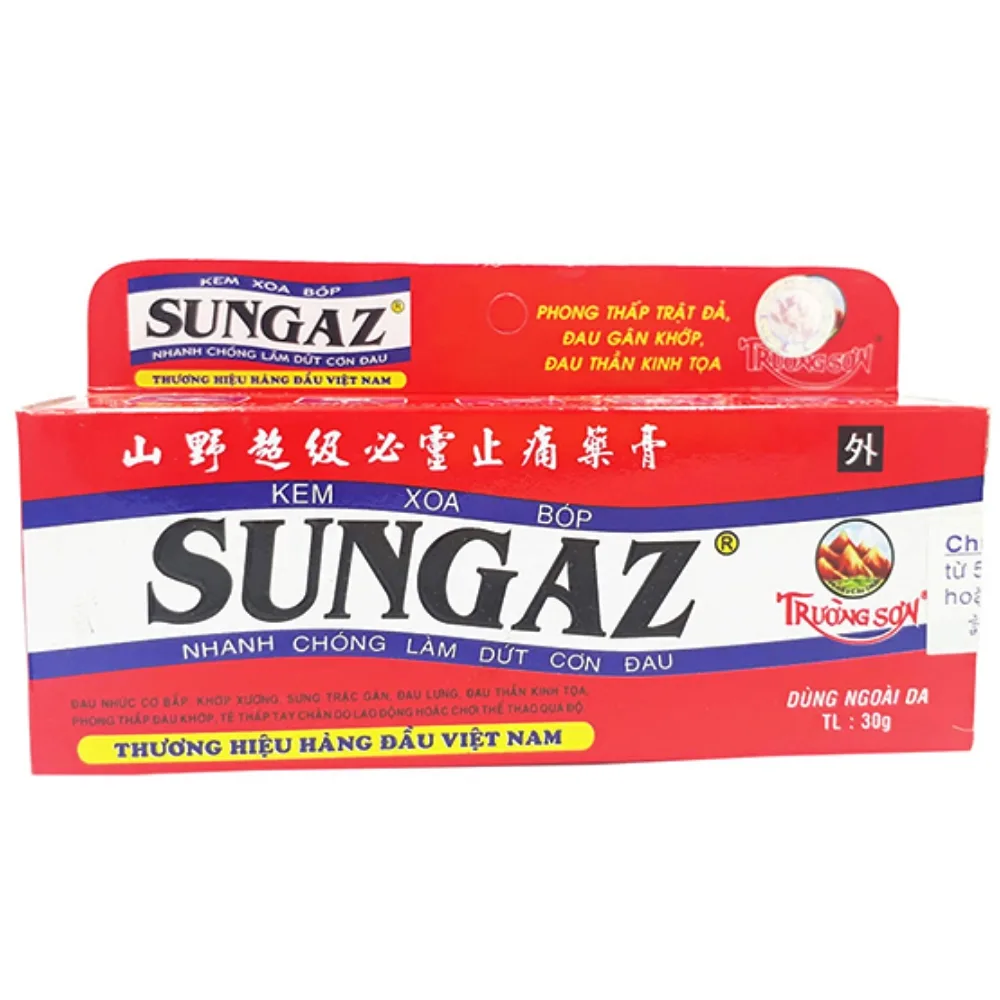Hình ảnh Kem xoa bóp Sungaz Trường Sơn điều trị phong thấp lâu năm (30g)