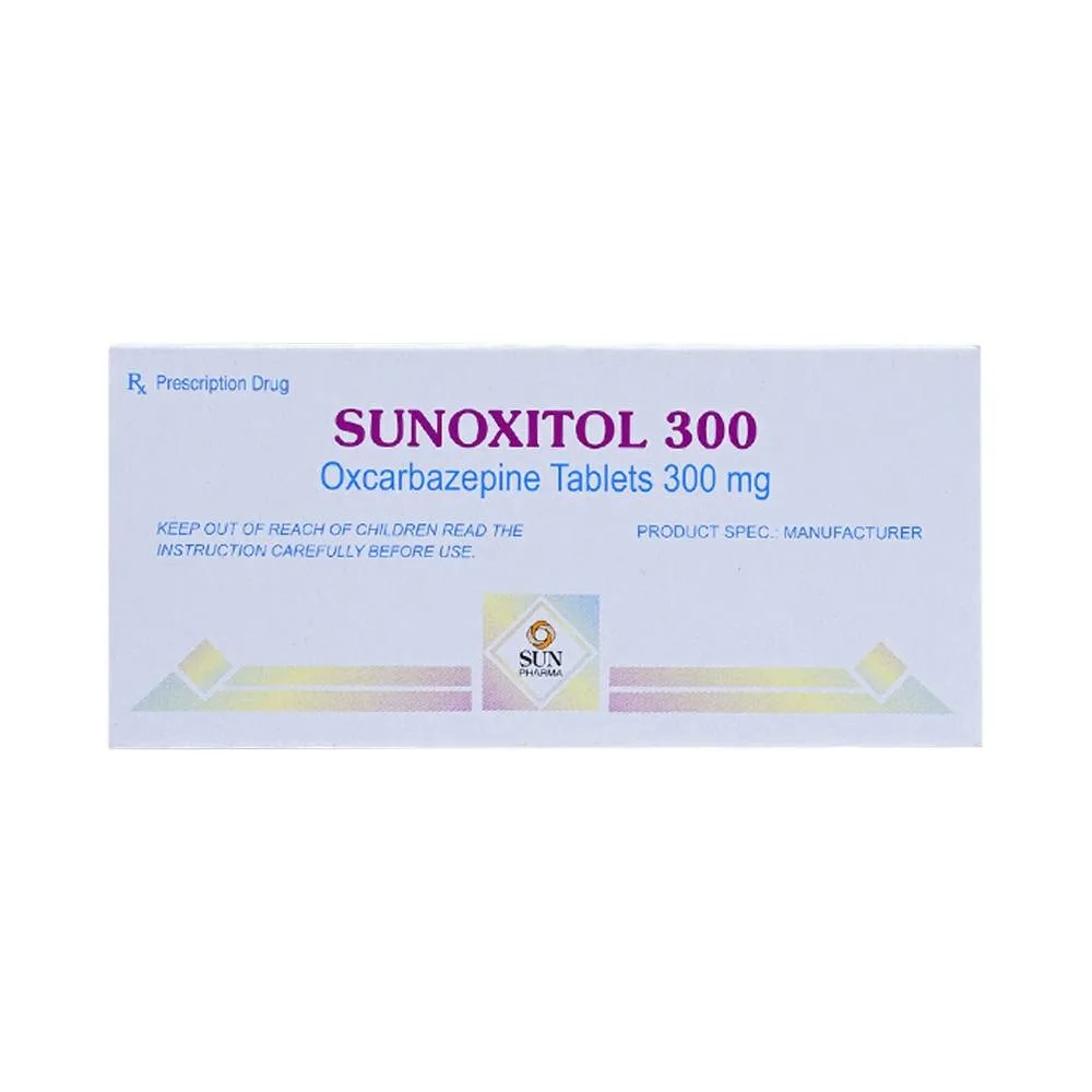 Hình ảnh Thuốc Sunoxitol 300 Sun Pharma điều trị động kinh cục bộ (5 vỉ x 10 viên)