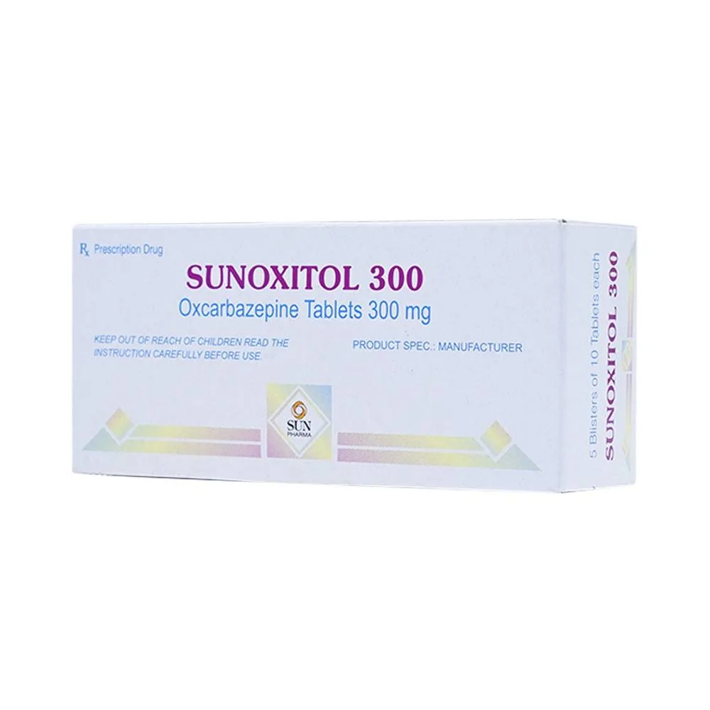 Hình ảnh Thuốc Sunoxitol 300 Sun Pharma điều trị động kinh cục bộ (5 vỉ x 10 viên)