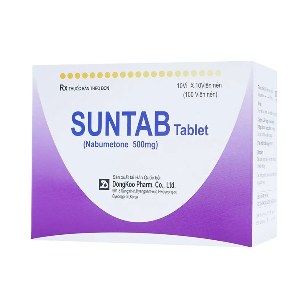 Hình ảnh Thuốc Suntab Tablet DongKoo điều trị triệu chứng viêm xương khớp (10 vỉ x 10 viên)