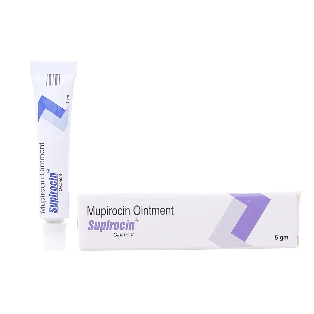 Hình ảnh Thuốc mỡ Supirocin Ointment Glenmark điều trị tại chỗ các bệnh nhiễm khuẩn da (5g)