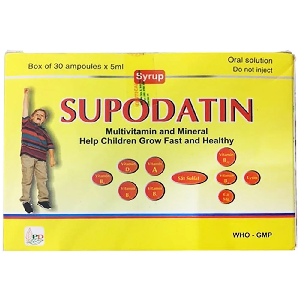 Hình ảnh Dung dịch uống Supodatin 5ml Phương Đông cung cấp vitamin và các khoáng chất (30 ống)