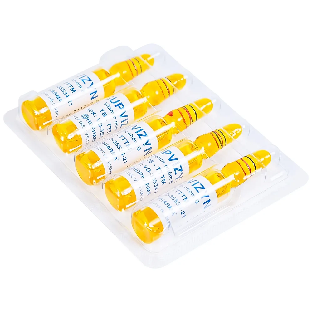 Hình ảnh Dung dịch tiêm Supvizyn HDpharma dự phòng và điều trị thiếu các Vitamin nhóm B (10 ống)