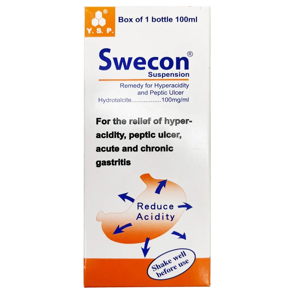 Hình ảnh Dung dịch uống Swecon 100mg/ml YSP điều trị viêm loét dạ dày, tá tràng (100ml)