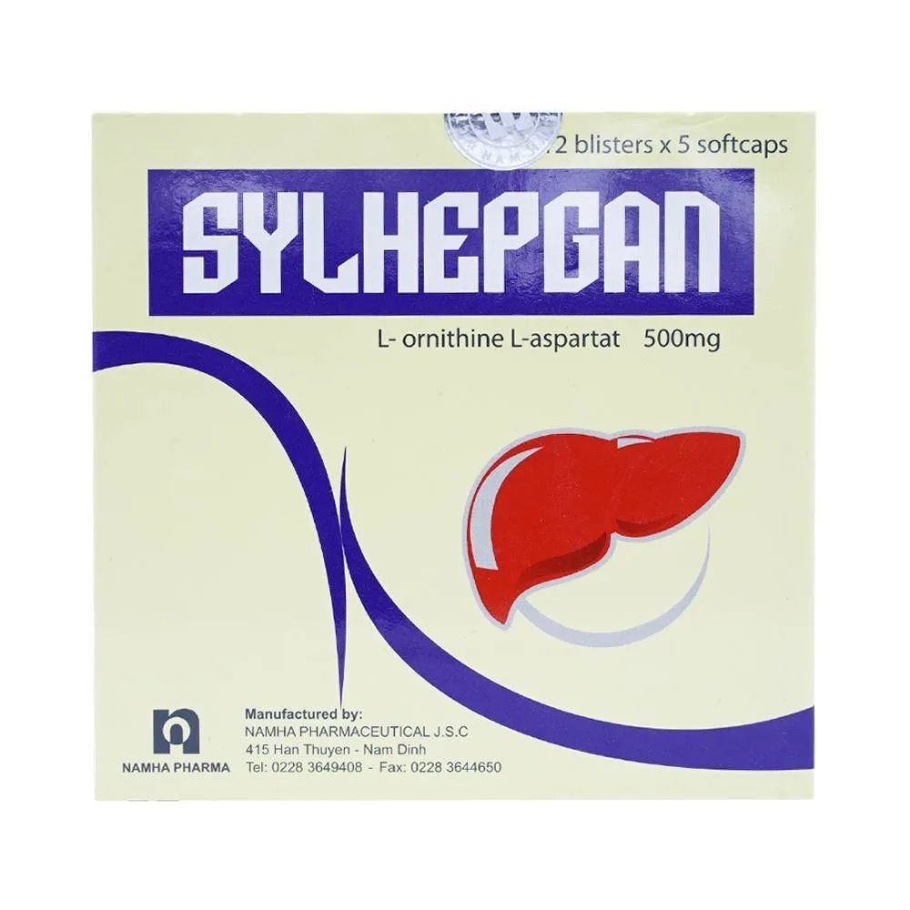 Hình ảnh Thuốc Sylhepgan Nam Hà điều trị tăng amoniac huyết (12 vỉ x 5 viên)