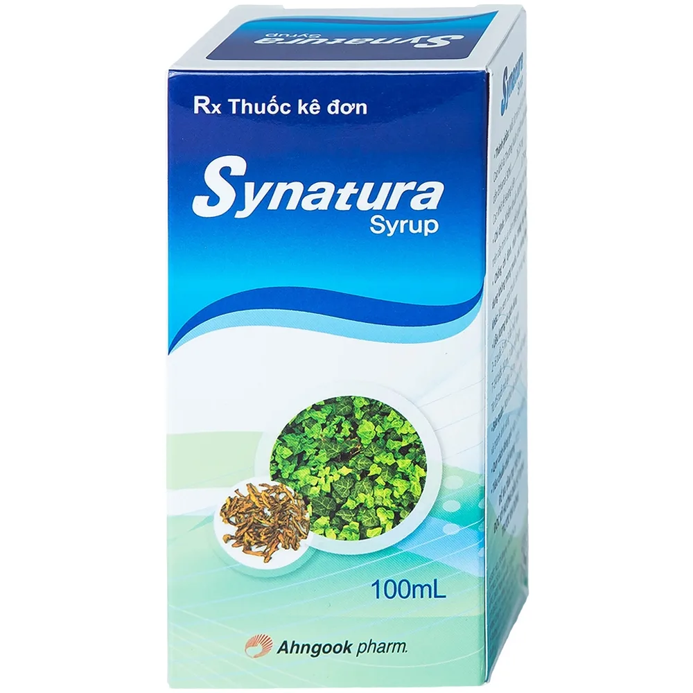 Hình ảnh Siro Synatura Ahngook điều trị nhiễm khuẩn hô hấp, viêm phế quản (100ml)