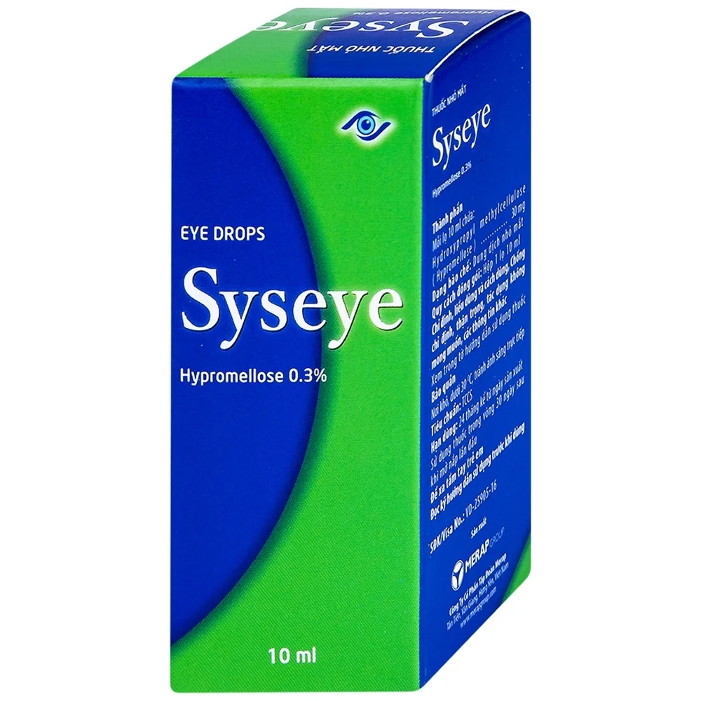 Hình ảnh Thuốc nhỏ mắt Syseye Merap điều trị và làm giảm cảm giác khó chịu do khô mắt (10ml)