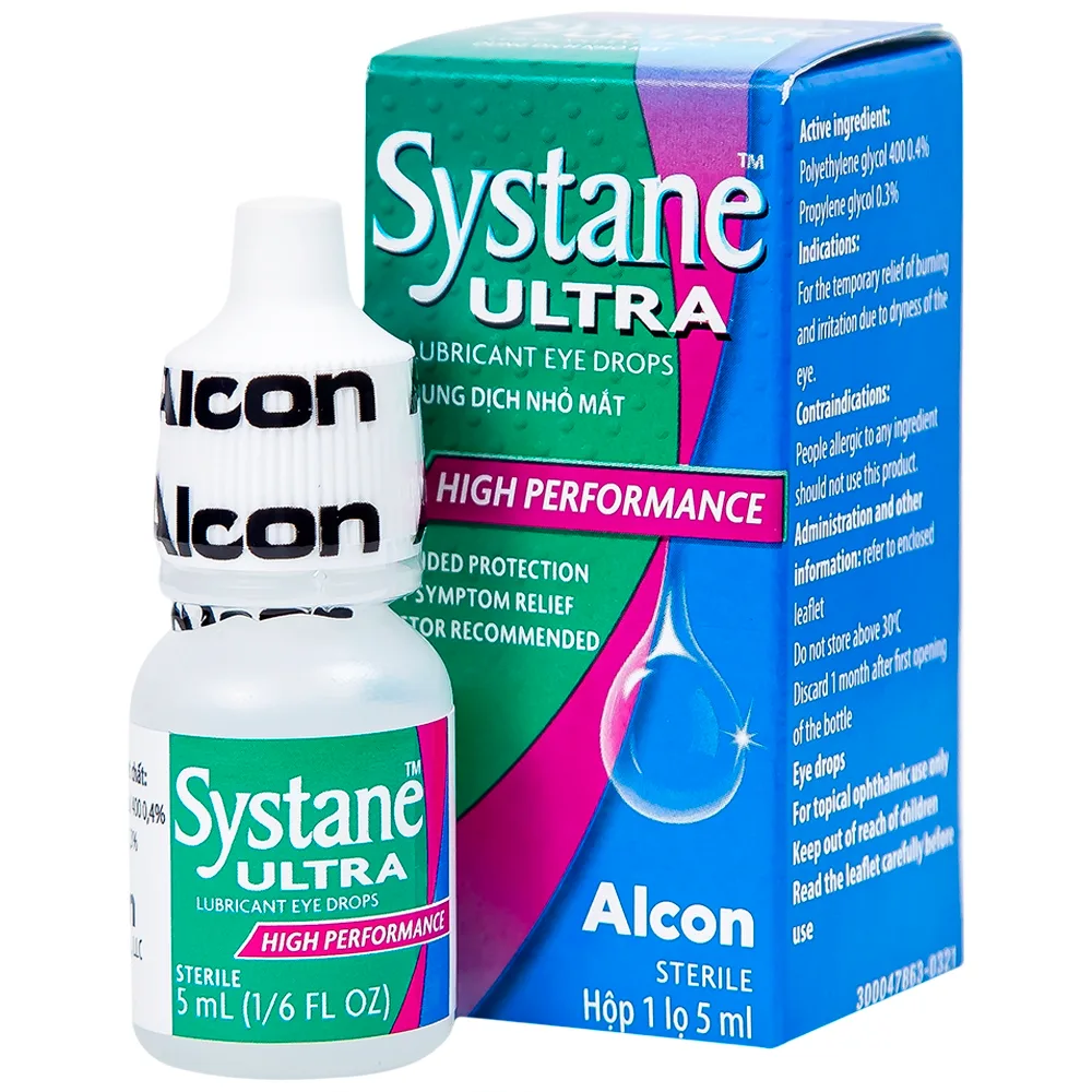 Hình ảnh Thuốc nhỏ mắt Systane Ultra Alcon giảm các chứng rát và kích ứng do khô mắt (5ml)