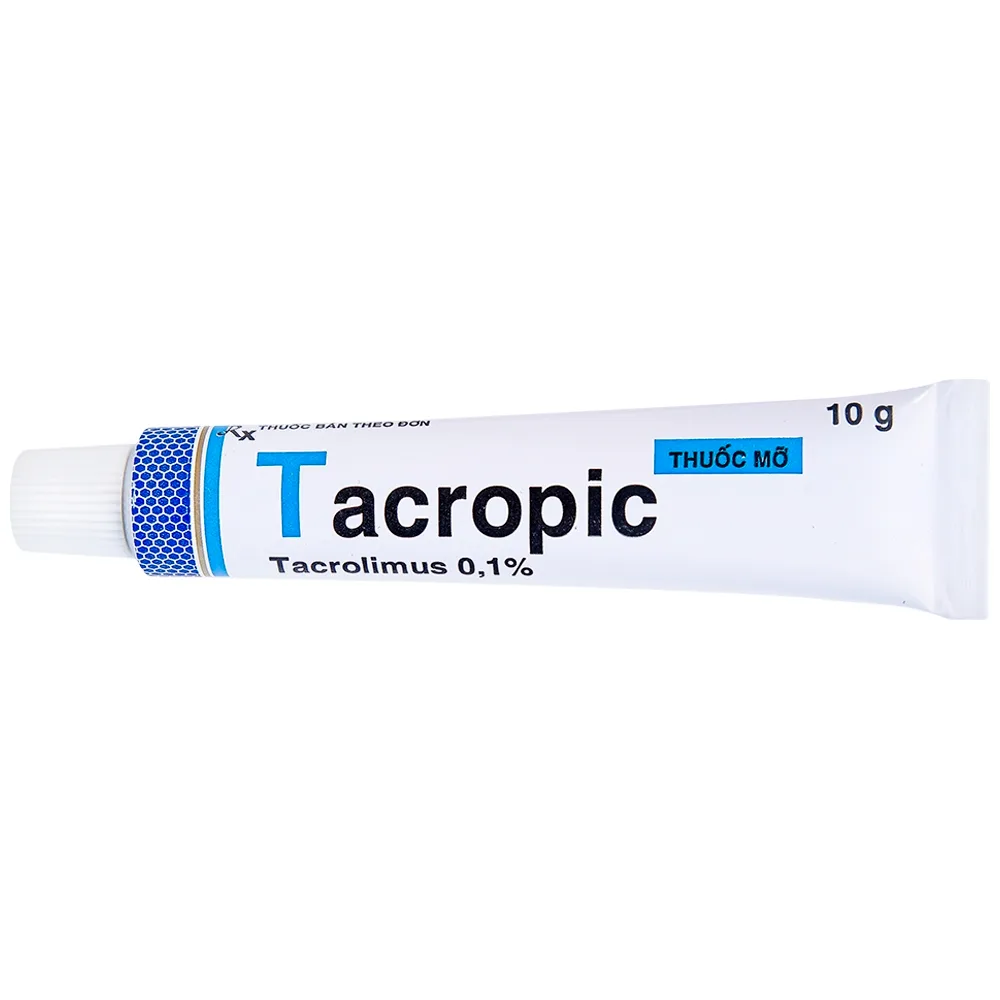 Hình ảnh Thuốc mỡ Tacropic Tacrolimus 0,1% Davipharm điều trị chàm thể tạng (10g)