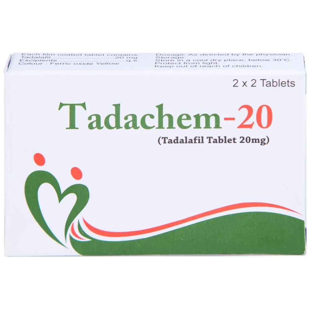 Hình ảnh Thuốc Tadachem-20 Aurochem điều trị rối loạn cương dương (2 vỉ x 2 viên)