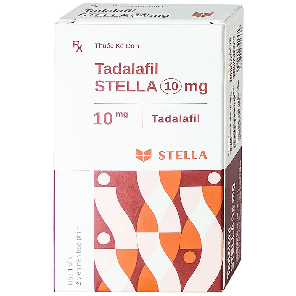Hình ảnh Thuốc Tadalafil Stella 10mg điều trị rối loạn cương dương (1 vỉ x 2 viên)