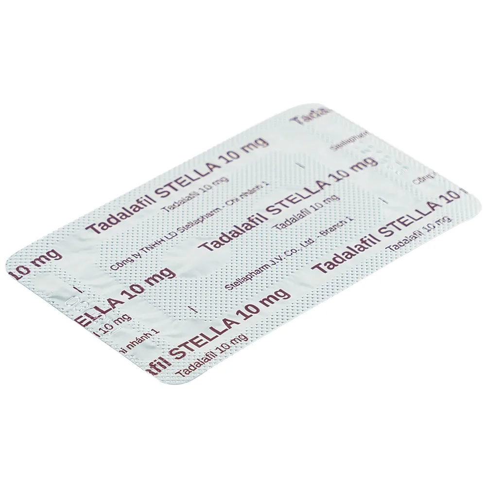 Hình ảnh Thuốc Tadalafil Stella 10mg điều trị rối loạn cương dương (1 vỉ x 2 viên)
