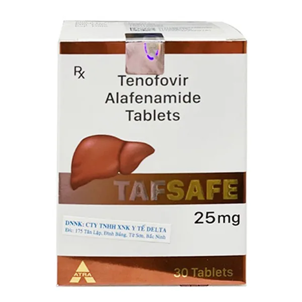 Hình ảnh Thuốc Tafsafe 25mg Atra điều trị viêm gan B mạn tính (30 viên)