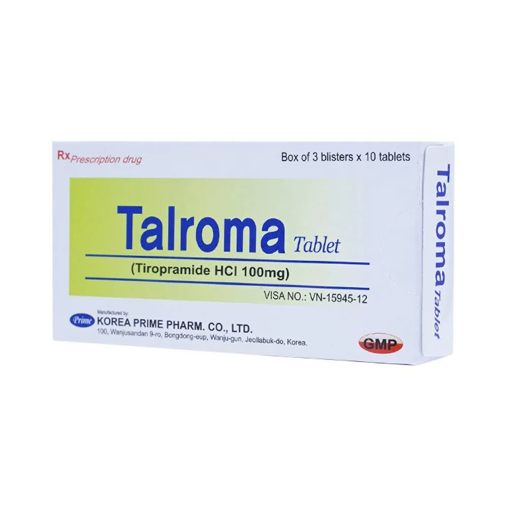Hình ảnh Thuốc Talroma Korea Prime Pharma giảm đau do co thắt tiêu hóa (3 vỉ x 10 viên)