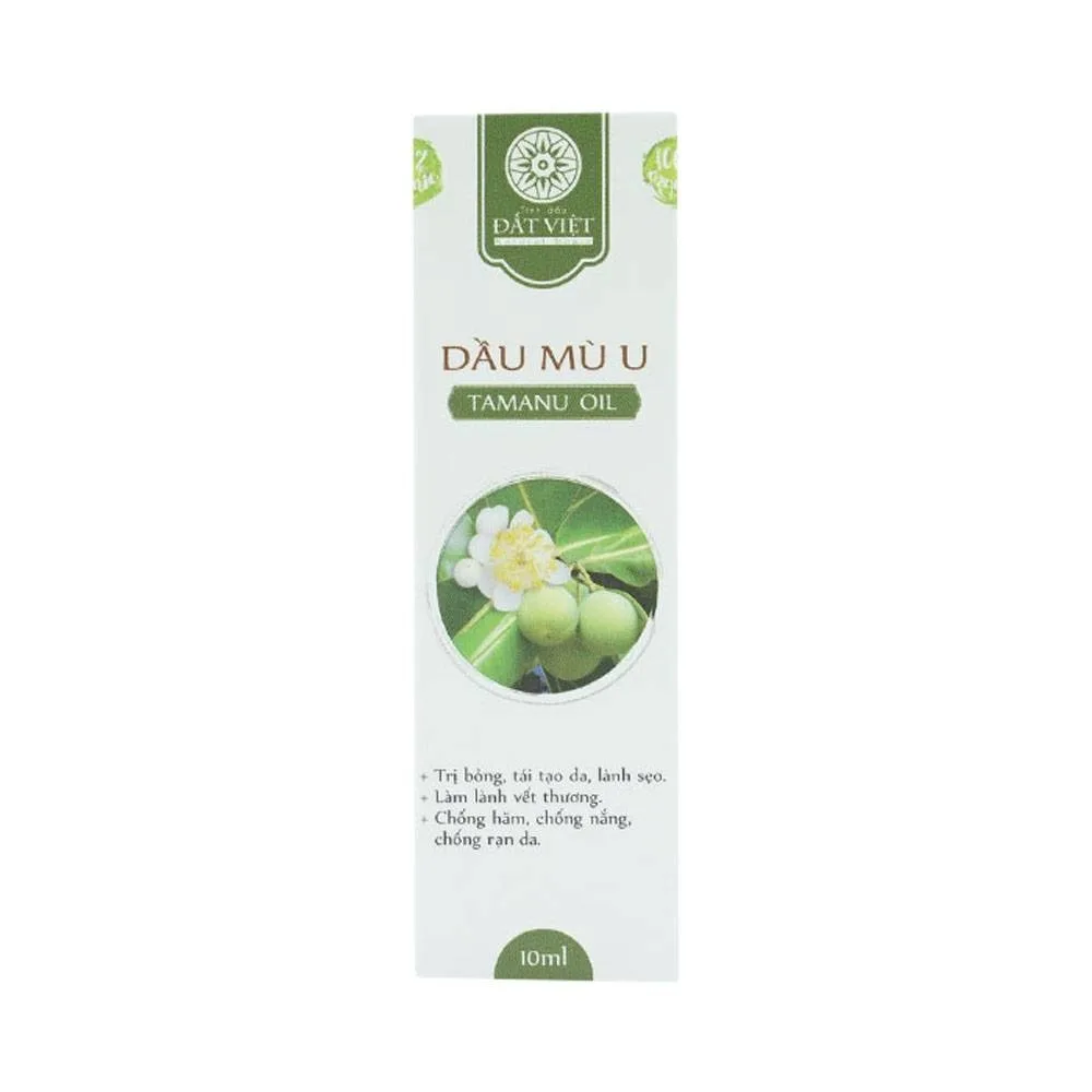 Hình ảnh Dầu Mù U Tamanu Oil Đất Việt điều trị bỏng, tái tạo da, lành sẹo (10ml)