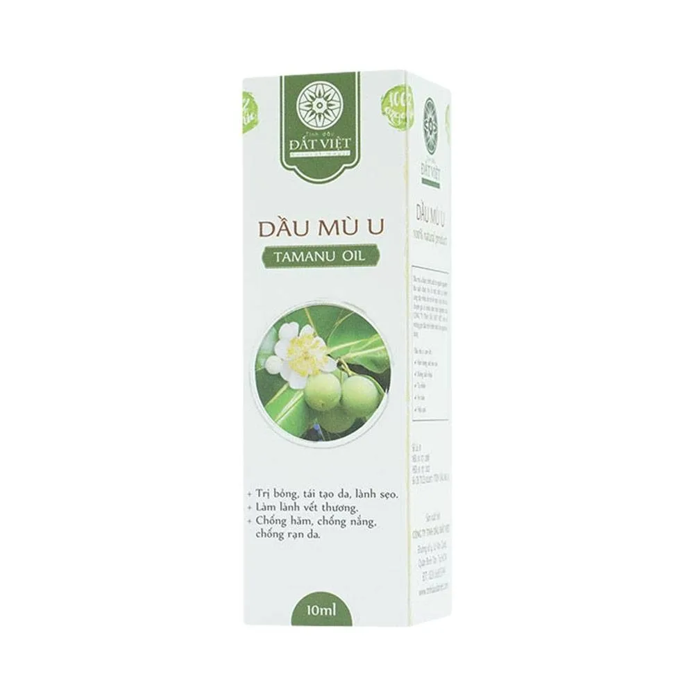 Hình ảnh Dầu Mù U Tamanu Oil Đất Việt điều trị bỏng, tái tạo da, lành sẹo (10ml)