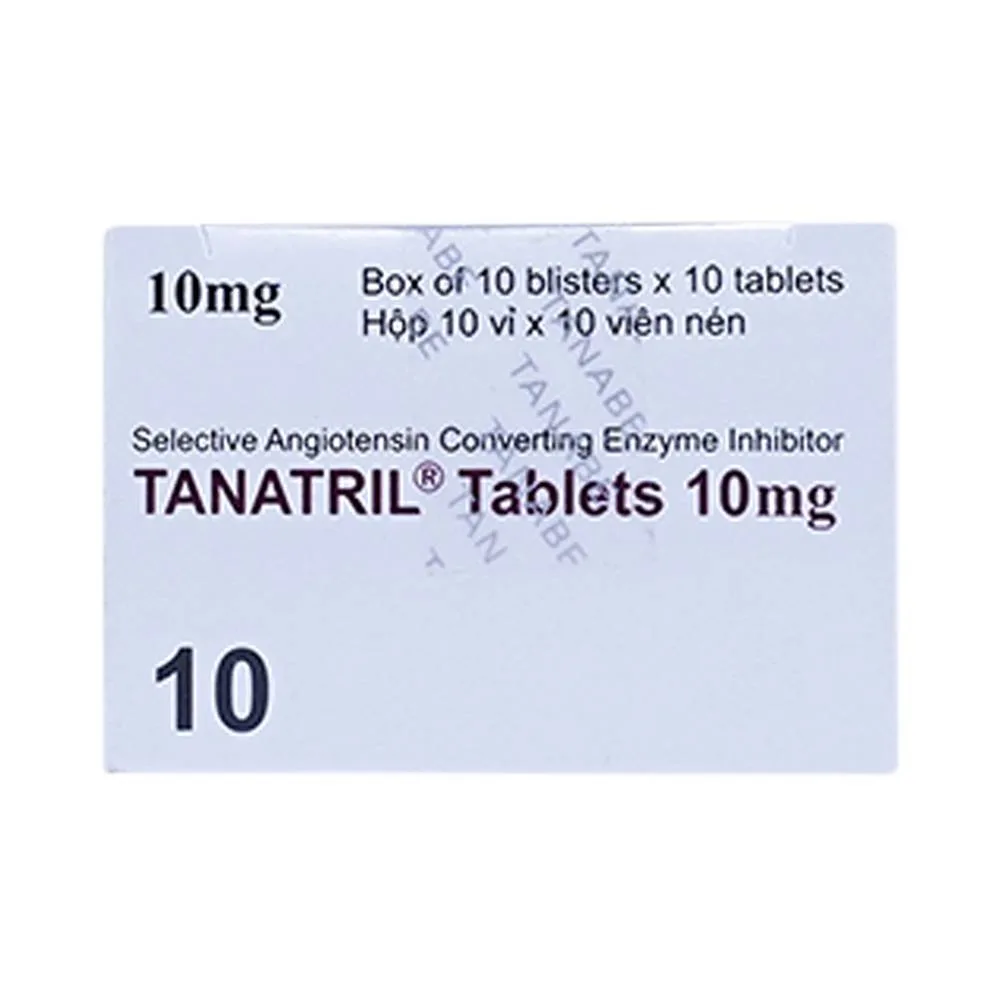 Hình ảnh Thuốc Tanatril Tablets 10mg Tanabe điều trị tăng huyết áp vô căn (10 vỉ x 10 viên)
