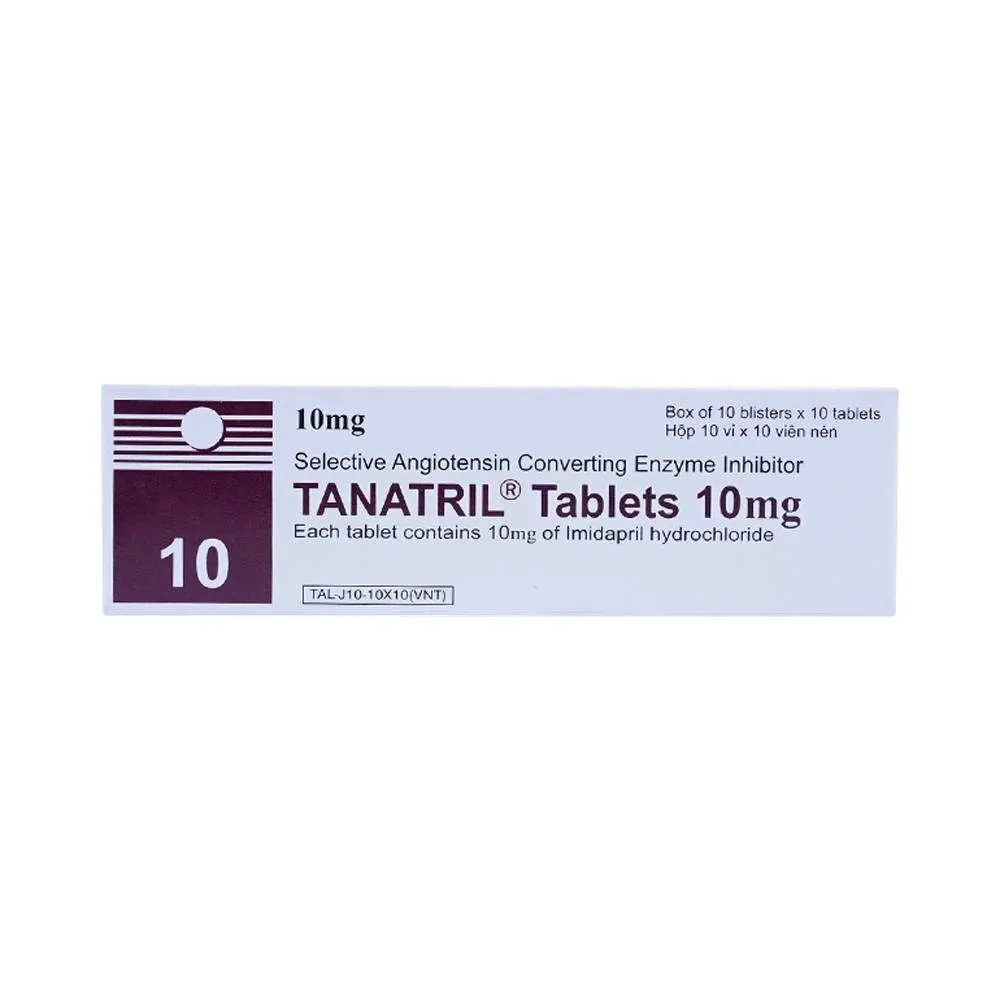 Hình ảnh Thuốc Tanatril Tablets 10mg Tanabe điều trị tăng huyết áp vô căn (10 vỉ x 10 viên)
