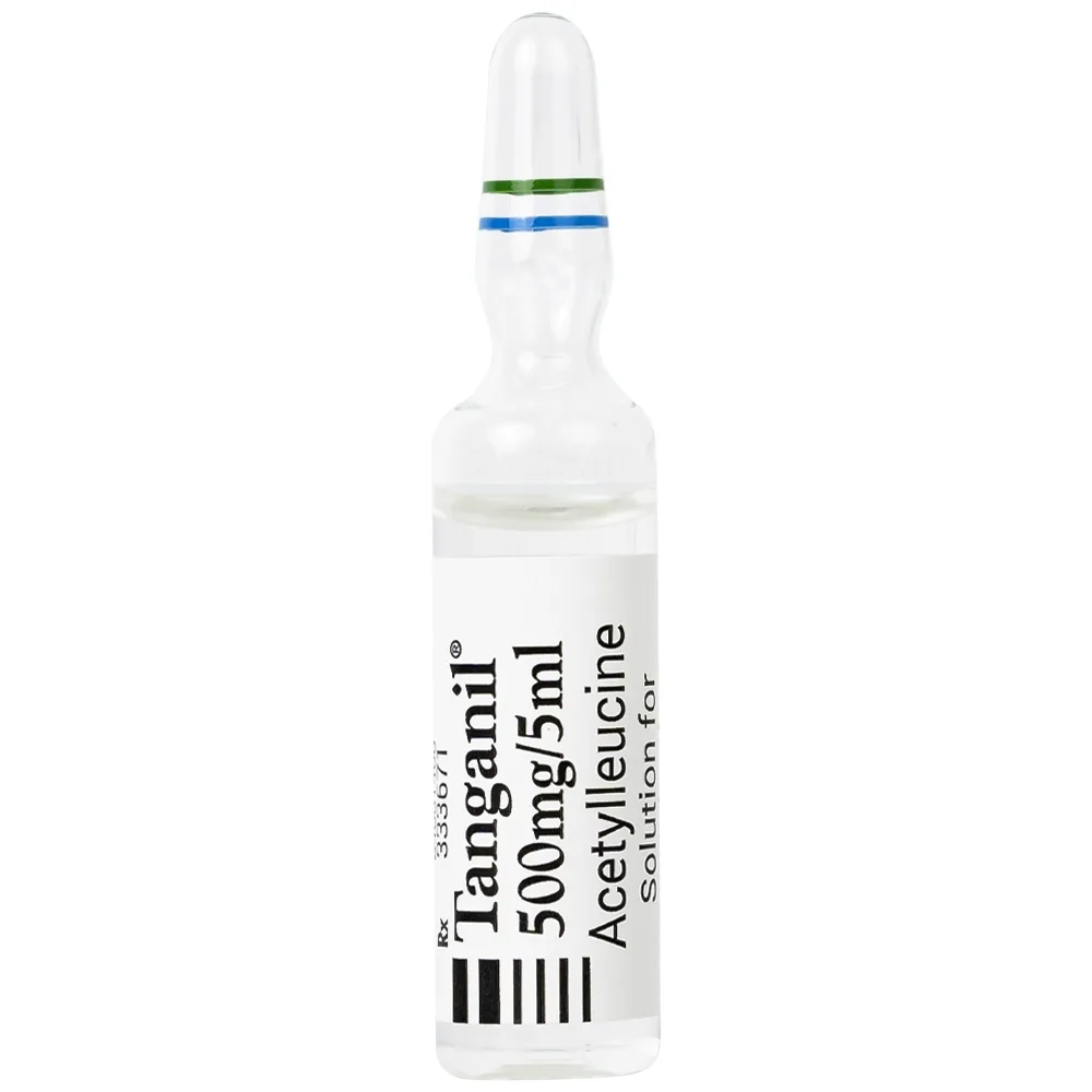 Hình ảnh Thuốc tiêm Tanganil 500mg/5ml Pierre Fabre điều trị triệu chứng các cơn chóng mặt (1 vỉ x 5 ống x 25ml) 
