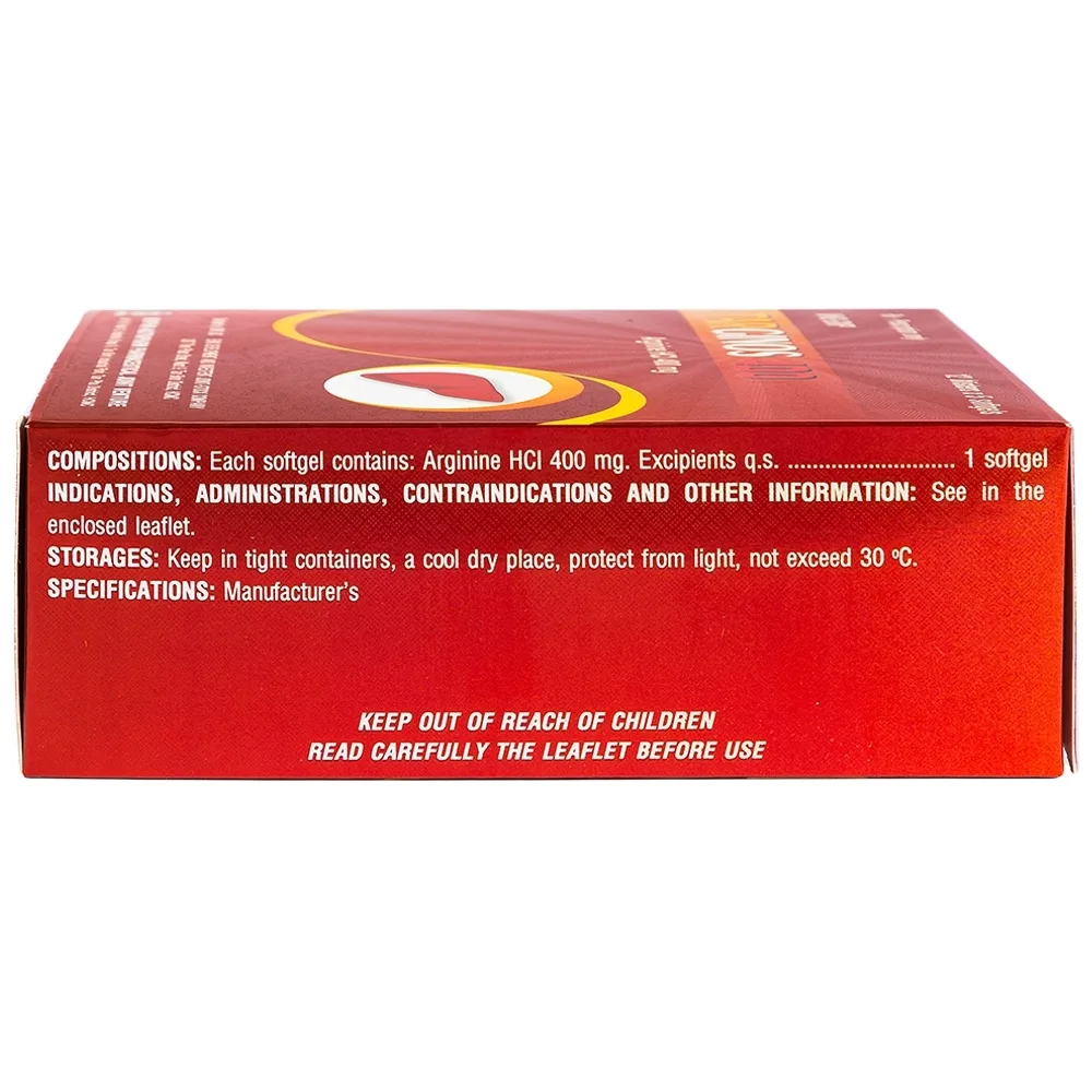 Hình ảnh Thuốc Targinos 400 Mebiphar điều trị duy trì tăng amoniac máu (12 vỉ x 5 viên)