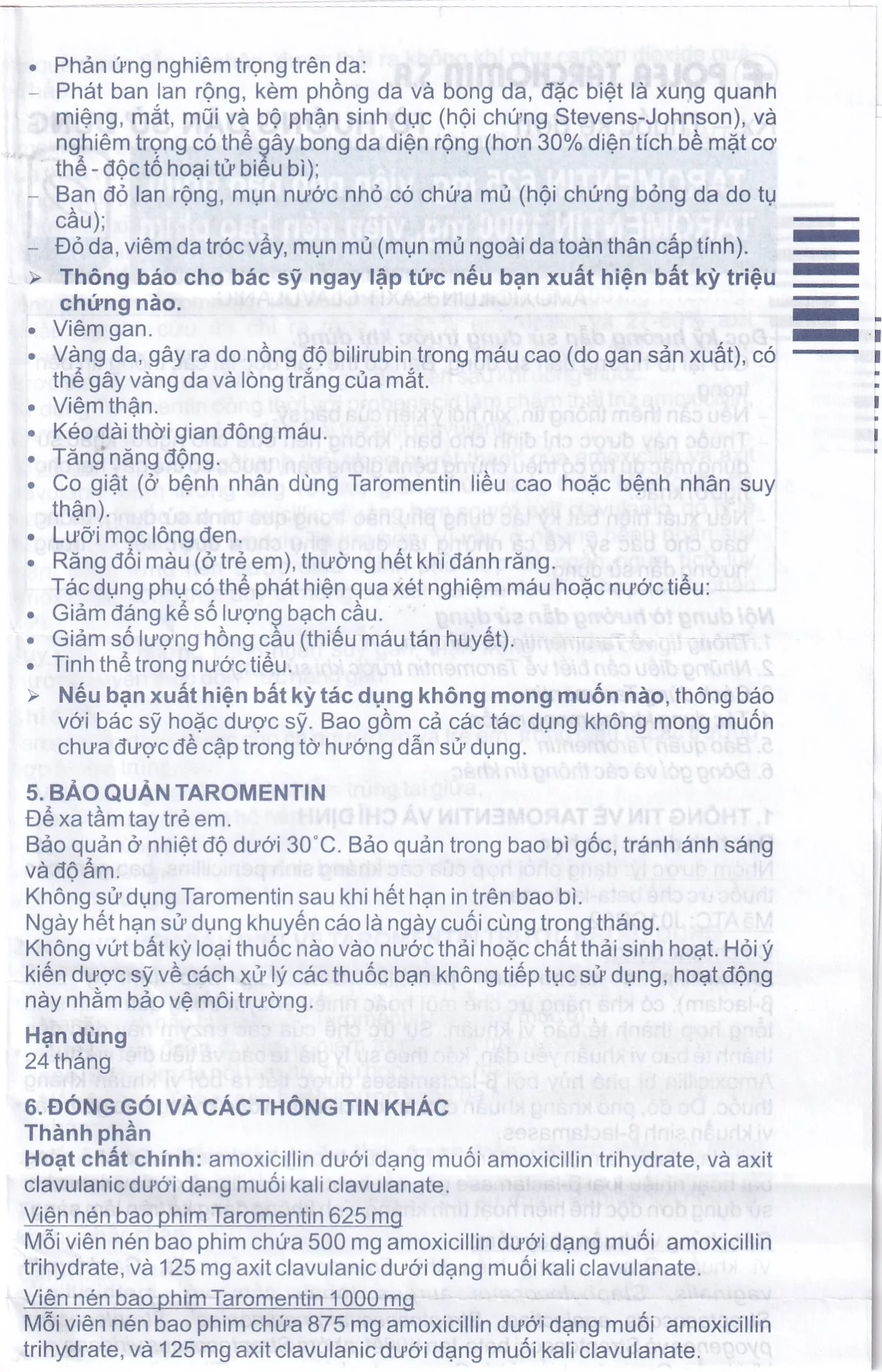 Hình ảnh Thuốc Taromentin 1000mg Polfarmex điều trị viêm xoang cạnh mũi (2 vỉ x 7 viên)