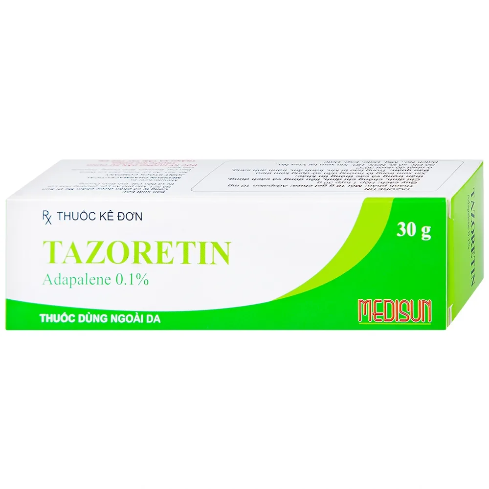 Hình ảnh Gel bôi ngoài da Tazoretin điều trị mụn trứng cá vừa và nhẹ (30g) 
