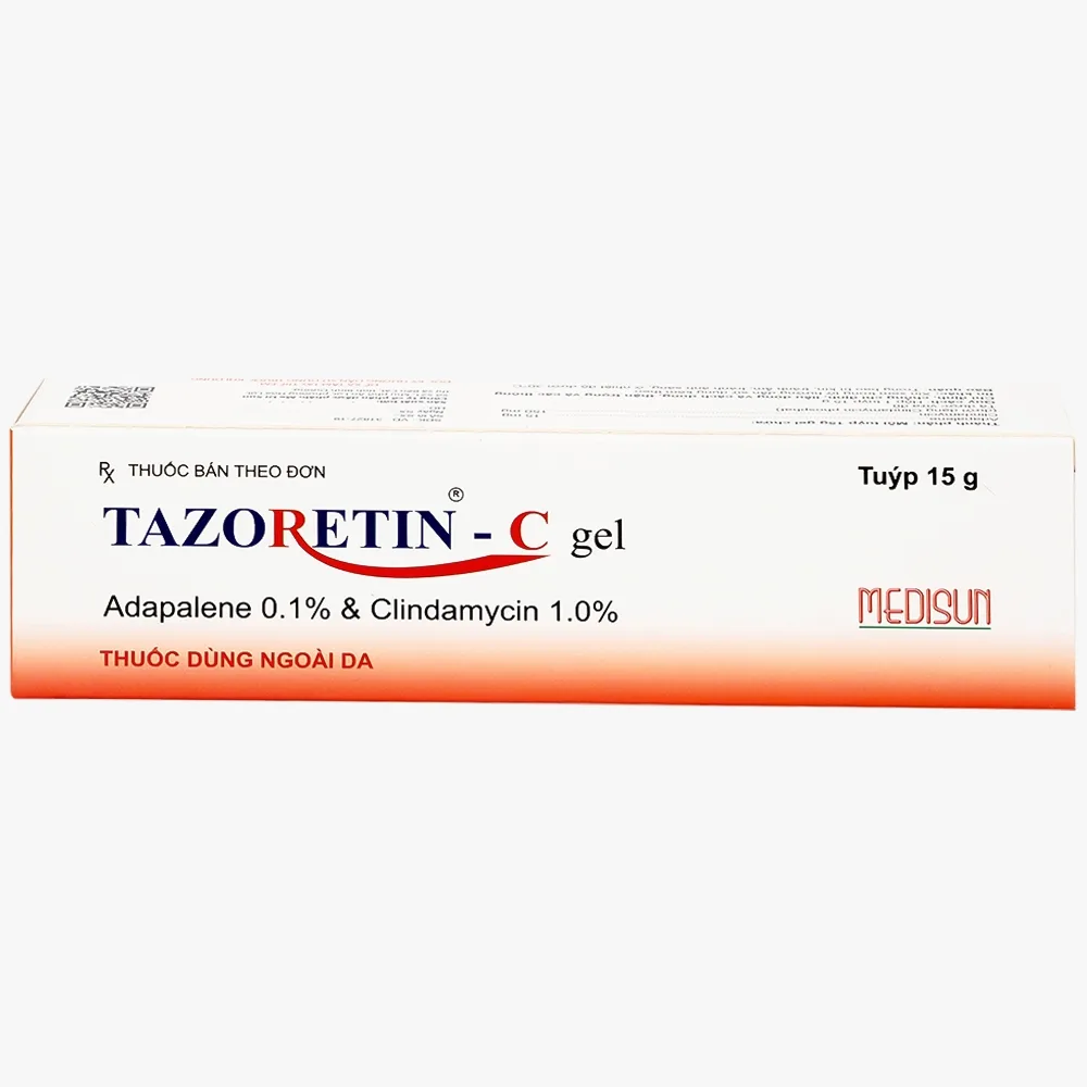 Hình ảnh Thuốc bôi ngoài da Tazoretin - C Gel 15g Medisun điều trị tại chỗ mụn trứng cá