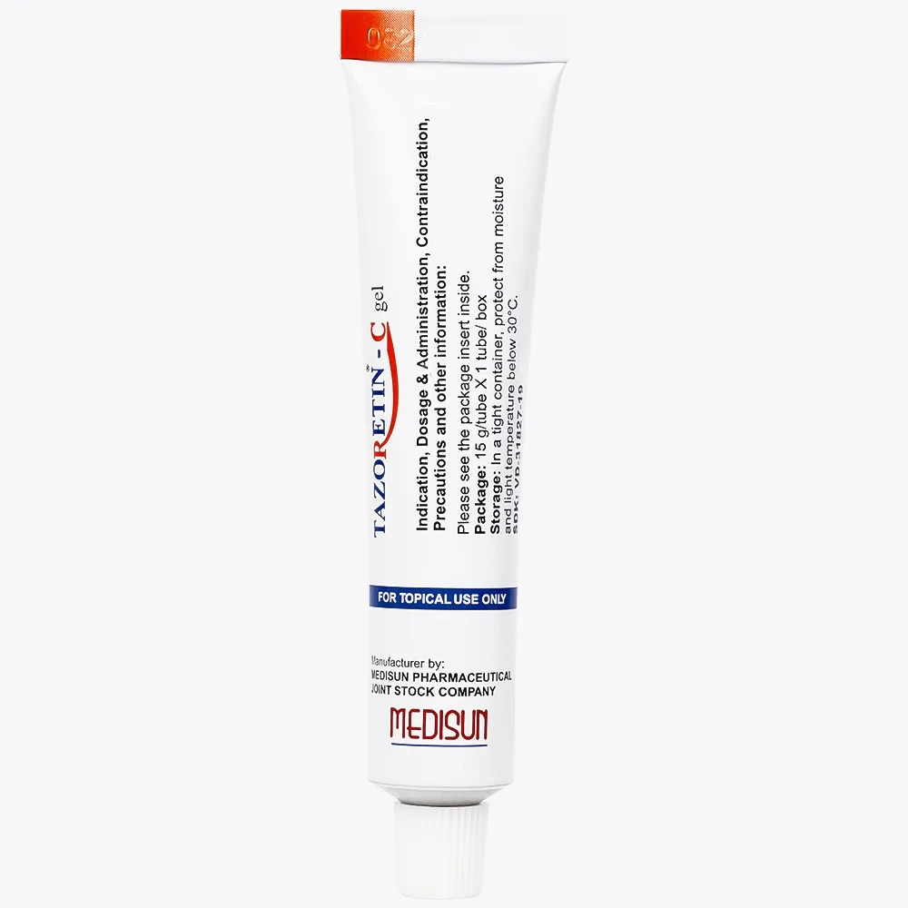 Hình ảnh Thuốc bôi ngoài da Tazoretin - C Gel 15g Medisun điều trị tại chỗ mụn trứng cá