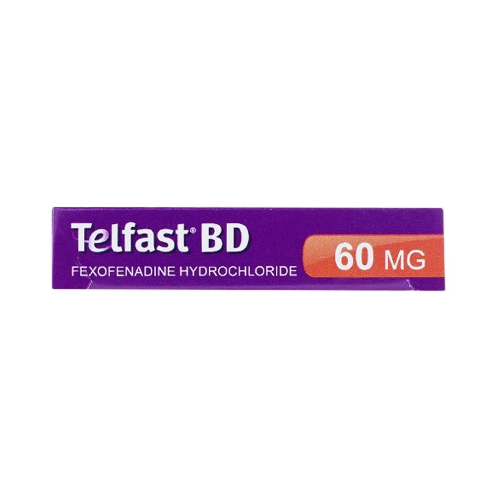 Hình ảnh Thuốc Telfast BD 60mg Sanofi điều trị viêm mũi dị ứng, mày đay (1 vỉ x 10 viên)
